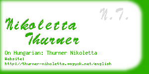 nikoletta thurner business card